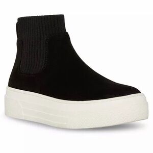 Steve Madden Kids Girls JCORMAC Zipper Closure Sneakers in Black Size 5